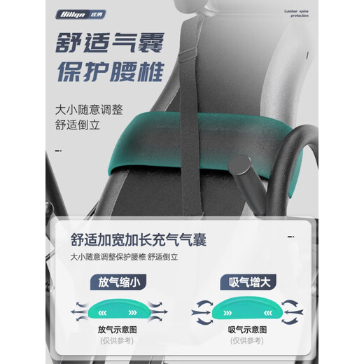 比纳倒立机多功能拉伸机综合训练器运动收腹倒立神器倒立凳瑜伽辅助健 黑红【豪华旗舰款】390mm加宽靠