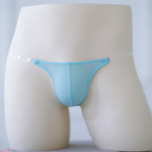 One rope mini bag thong seamless underwear men's sexy transparent belt low waist new gay men's white