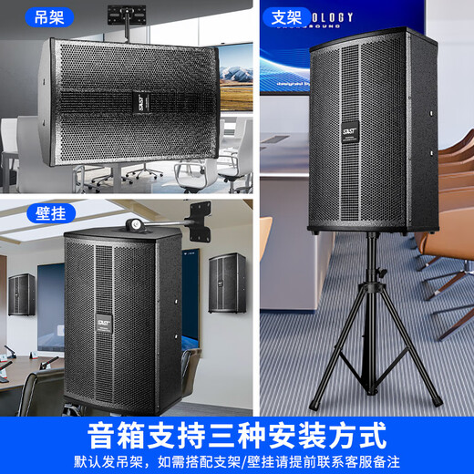 先科会议室音响设备全套装组合家庭影院KTV音乐学校培训专用系统蓝牙功放麦克风一体机壁挂舞台音箱K5V 【四8吋音响套装】两话筒（120-240平）