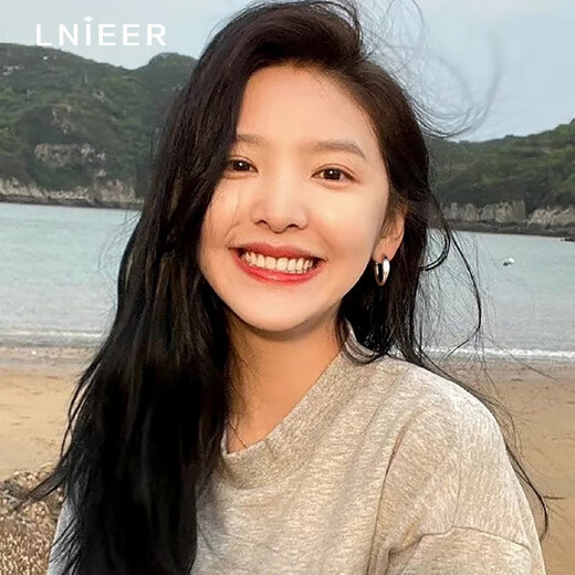 LnieerS999 Pure Silver Needle Zhang Ruonan's Same Style Earrings Circle Earrings Women's Light Luxury Niche Earrings High-end Autumn and Winter Earrings Geometric Circle Earrings 999 Silver Needle