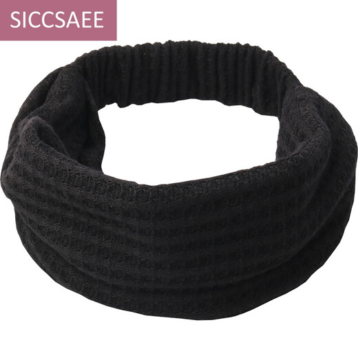 SICCSAEE knitted hairband for women, wide-brimmed hood, turban, hair bun to cover white hair, headband for hair outside washing face, Korean powder