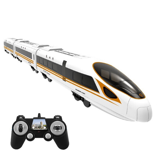 Light rail double eagle remote control car train subway train track simulation high-speed rail Fuxing model electric toy can open the door voice station announcement Harmony EMU boys and girls children's birthday gift Fuxing E681-001