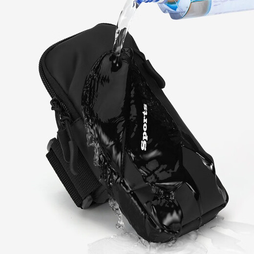 
Queen's Running Mobile Phone Arm Pack for Men and Women Outdoor Mobile Phone Bag Thin Arm Bag with Mobile Phone Sports Arm Pack Wrist Pack Waterproof Black 6.7 inches