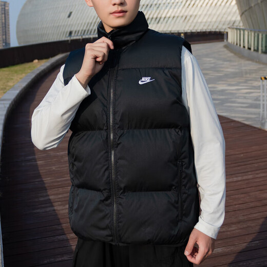 耐克（NIKE）官网官方男装上衣 25春季新款时尚舒适保暖立领运动背心羽绒马甲 FB7374-010/保暖/新到货 XL (180/96A)