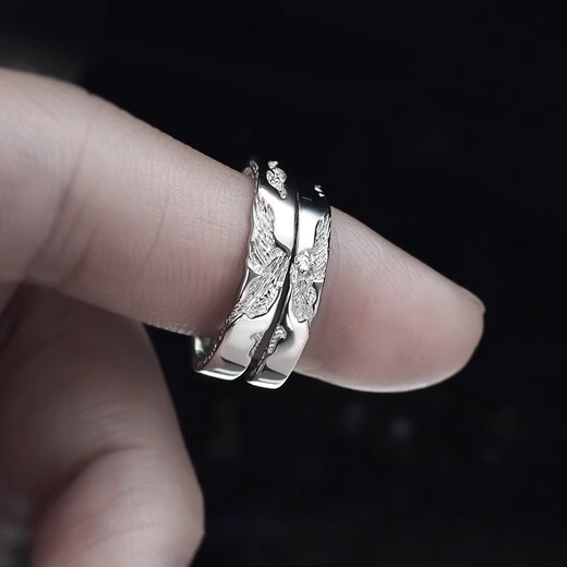 MZMZ platinum ring butterfly pt950 platinum couple ring men's and women's ring proposal wedding birthday anniversary gift light luxury butterfly couple ring