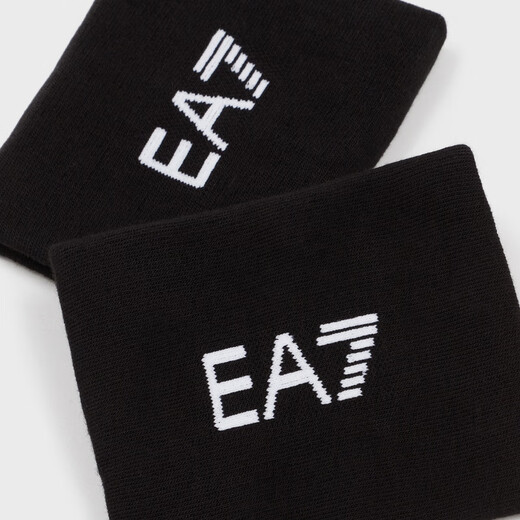 EMPORIO ARMANI/Armani's official flagship New Year's gift EA7/Men's and Women's Tennis Wristbands Wristbands Autumn and Winter 20221-Black One Size