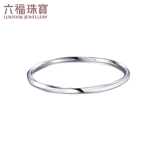 Lukfook Jewelry Platinum Bracelet Platinum 950 Glossy Möbius Band Bracelet Price 56mm - Approximately 10.83 grams