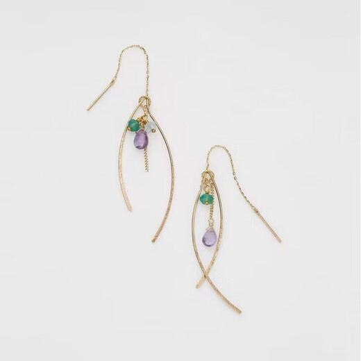 DR-FLVVS Fat Donglai's same style tanzanite Japanese aget retro natural crystal gem elegant temperament versatile water natural tanzanite long pendant