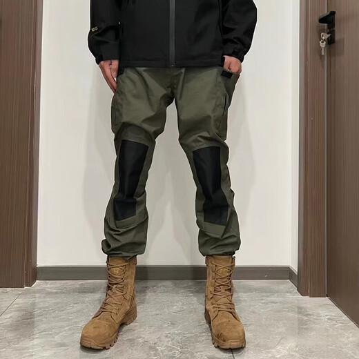 Jihua 3505 new style assault overalls, outdoor training pants, men's and women's tactical pants, functional overalls, military green long pants, leggings, military green XL 145-170