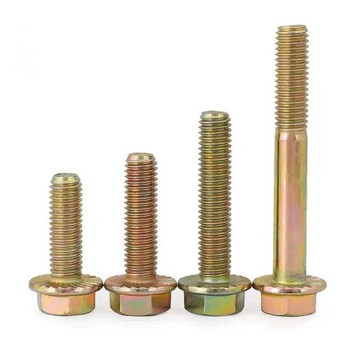 
10.9-level flange surface bolt anti-slip toothed screw M8M10M12M14M16 high-strength color-plated screw with pad 14130 full teeth 1