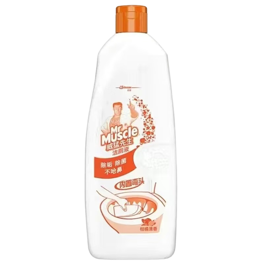 Mr. Mighty Toilet Cleaner Pine Wood Citrus Fragrance Household Toilet Cleaning Spirit Toilet Cleaning Toilet Cleaning and Descaling Toilet Cleaner Citrus Fragrance 500g