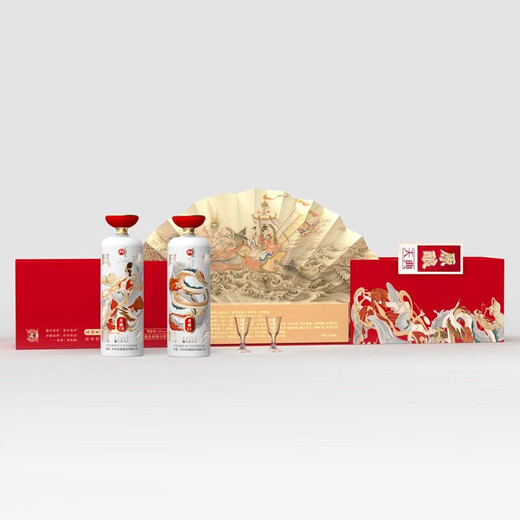 Luzhou Laojiao Original Tiandian Luzhou-flavor liquor 52% 500ml*2 bottles gift box collection for gifts and banquets