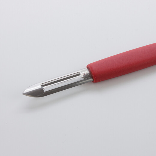 双立人（ZWILLING）德国不锈钢剪刀削皮刀水果刀蔬菜刀厨房刀具厨房红色套装 红色三件套