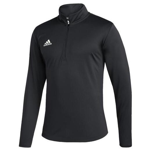 Adidas Men's Jupet Stand воротник с длинным рукавом сплошной цвет простой тонкий и дышащий пружина и осень FP9871 Черный/белый 3XL