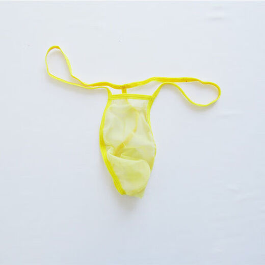 Wen Shiou Herren sexy Unterwäsche Tanga transparent sexy sexy Streifen Nicht geheimer Dreieck transparent T-Pants Nische Hobbys vertraulich einteilig Schwarz