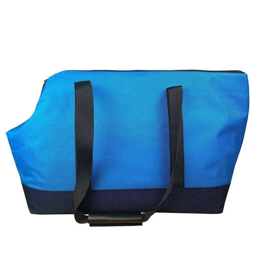Myopole pet bag cat kennel dog kennel outdoor bus bag foldable four seasons universal bag handbag can be lifted New Outer Lake Blue S-small size
