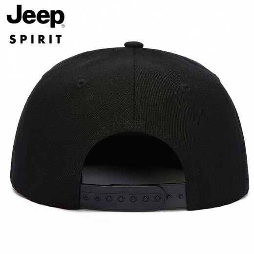 Jeep (Jeep) Hut Herren Baseballhut Modetrend Baseball Cap Sport Outdoor Travel Flat Bim Hut A0262 Schwarz