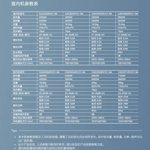 COLMO 大2匹 中央空调 多联机 内机 图灵 一级能效 变频冷暖 触摸式线控 CAKW56ZN1C1-9A(请勿单拍)