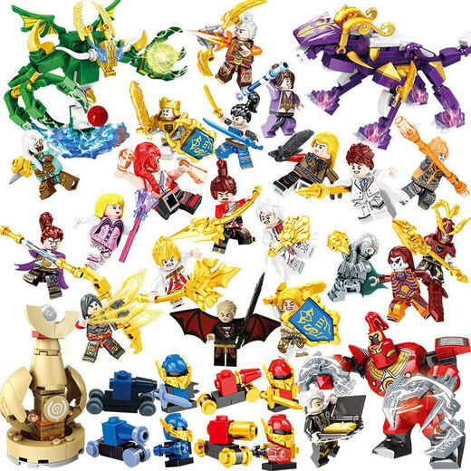 Der König der Glory-Bausteine ​​sind mit LEGO-Figuren kompatibel zusammengebaut Mecha Toys Boy Sun Wukong Zhao Yunlan Held King Held 16 Models-679