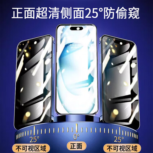 Coco Lili Anti-Peeping Seconds Film Suitable for Apple 13 Tempered Film iPhone 13 Mobile Phone Film Anti-Peeping Earpiece Dustproof Protection Anti-fingerprint Full Screen Masonry Glass