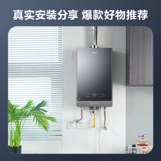 Haier ECO7 first-level energy efficiency 16-liter gas water heater natural gas large water volume water servo constant temperature first-level silent TSI booster 20% national subsidy