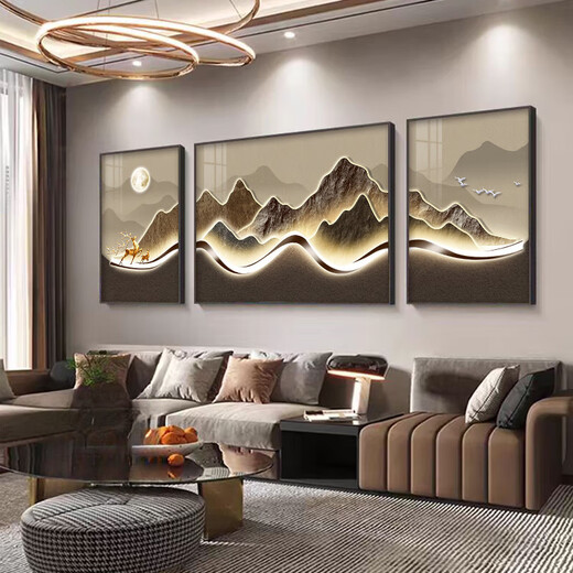 
Light luxury living room decoration painting 2024 new style sofa back and backing wall mural painting atmospheric hanging painting G3884 40*60/80*60/40*60 suitable for 2.5