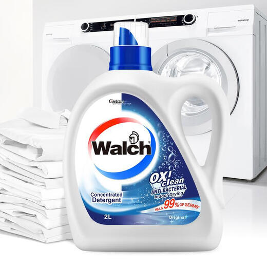 Walch antibacterial aerobic laundry detergent original flavor old style sterilization rate 99% mite removal and detergent original flavor laundry detergent [2 Jin [Jin equals 0.5 kg]] Walch old style 1L