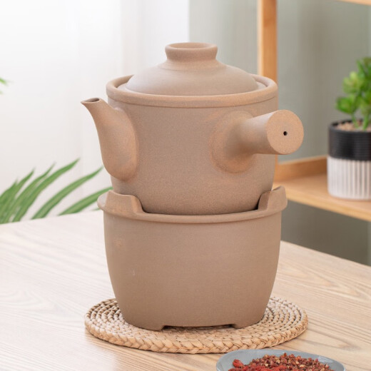 Hubei dry-fired unglazed medicine pot and pot for decoction and health-preserving Chinese medicine and medicine casserole 5 liters dry-fired without cracking (650 grams of medicinal materials)