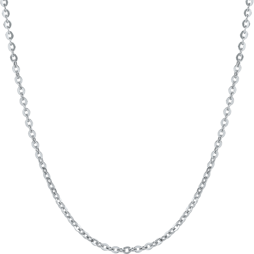 Saturday Fu PT950 platinum necklace women's O-shaped chain plain chain B059899 about 2.53g 45cm birthday gift