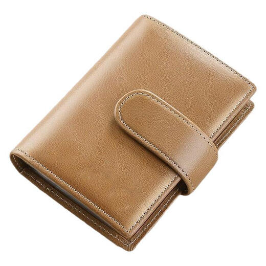 GBONI Tarjeta Bag Men's Bank Certicate Bag Card Card de visita para mujeres Clip Antidemagnetización Gran capacidad Negocio Multifuncional Licencia de conducir de la licencia de cuero de cuero preferido [Caki]