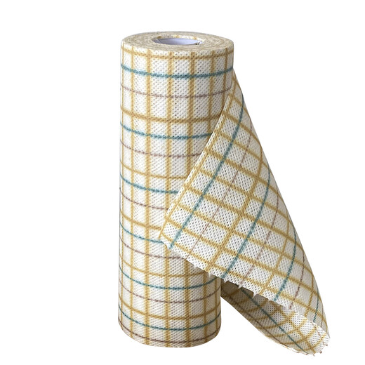 ABDT lazy rag wet and dry use washable thickened kitchen supplies disposable dishwashing cloth non-woven cloth for household cleaning orange (4 rolls)