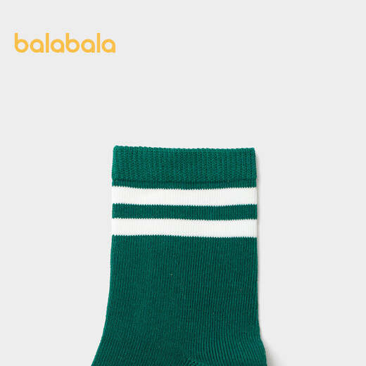 Balabala children's socks spring and autumn boys' cotton socks girls' bottoming socks small, medium and large children's medium tube five pairs 209925172203