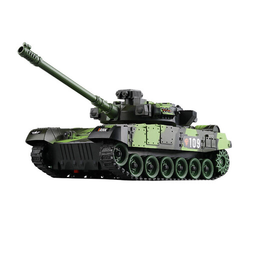 Детский дистанционное управление Nengfeng Direct Direte Control Toy Cannon Пожары водные пули в стиле малины для мальчика для мальчика для мальчика военная моделировая модель зеленая 9-проходная двойная электрическая версия (невозможно выстрелить в водяные пули)