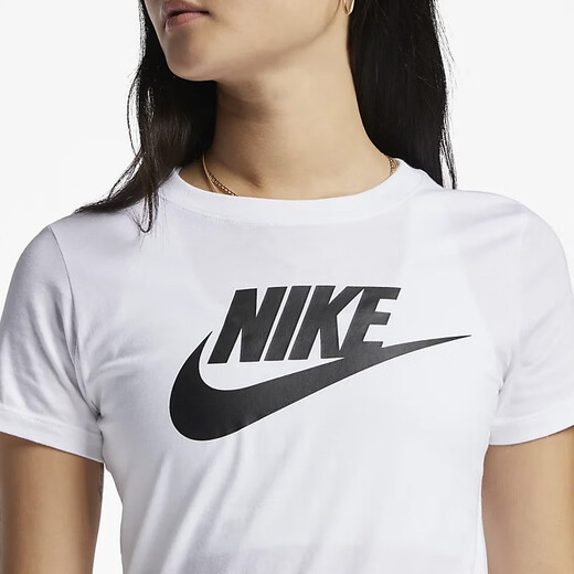 Nike Nike Women's Big Hook Logo T-shirt à cou rond respirant