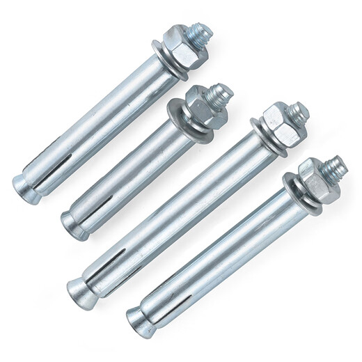 Jinggong (JINGGONG) national standard galvanized expansion screw extended extra long full pull bolt M6M8M10M12M14M16M20 M6*200 (5 pieces) punch 10mm