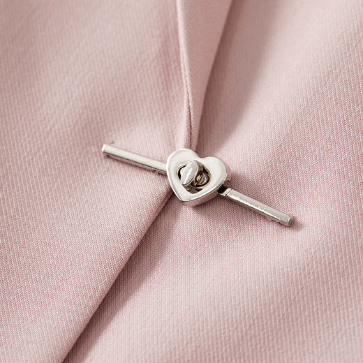 尚都比拉休闲通勤西装外套女春秋宽松外套高级感穿搭小西服 粉色 S 