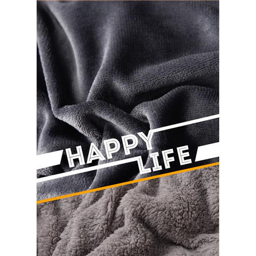 大学生羽绒被 被子羽绒丝被芯加绒被单人宿舍牛奶绒机洗羊羔绒冬被6斤8加厚10斤现代新款 深灰【双层加厚+羊羔绒+牛奶绒】 2.0*2.3m 10斤