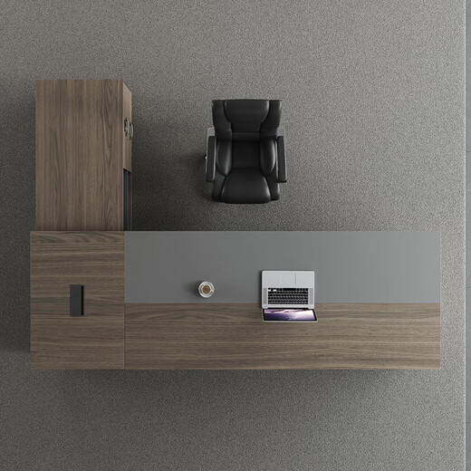 Xinhebang boss desk simple modern president desk and chair combination executive desk manager supervisor office furniture double-sided cabinet 1.8 meters single-sided cabinet