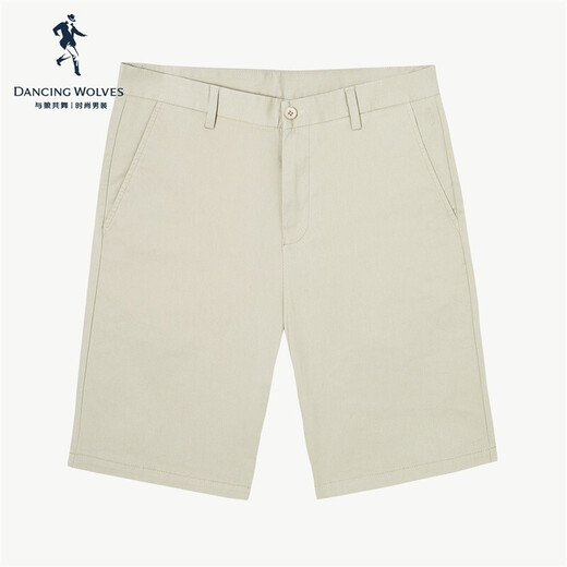 Bailando con el lobo [algodón helado/absorbente de sudor y transpirable] Verano versátil que desplaza pantalones cortos delgados 701 caqui 33