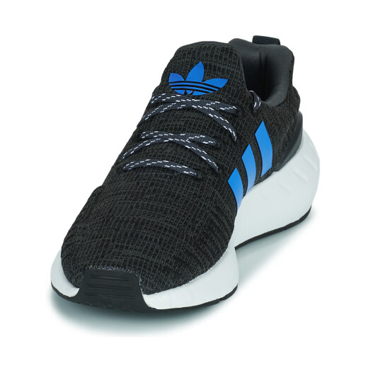 阿迪达斯 （adidas）三叶草女鞋低帮运动鞋透气网面休闲球鞋蓝黑色2025春秋新款GX9207 黑色 / 蓝色单层 38 2/3