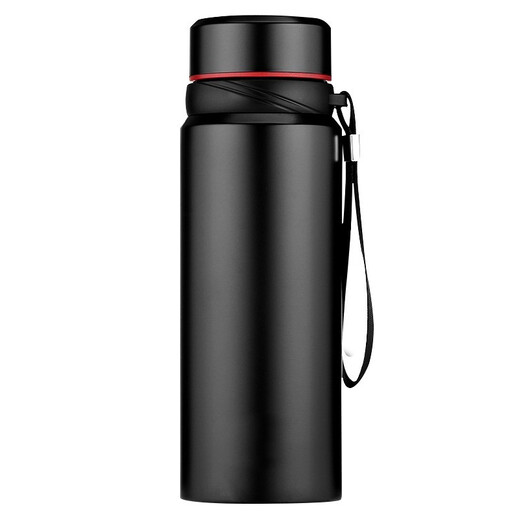 
Moosen thermos cup portable large capacity lettering water cup tea cup 304 lettering custom annual meeting gift 750ml noble black (Follow the add-on brush)