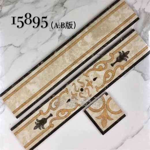 XMSJ GOLA GOLA 800X150 Guía de ondas Cining Waistline sala de estar de mármol borde dormitorio borde de dormitorio foshan baldosas de cerámica 15869