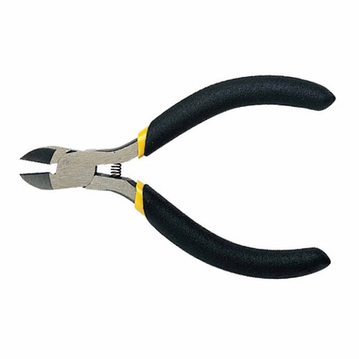 Stanley (STANLEY) black handle mini diagonal pliers small diagonal pliers offset pliers diagonal pliers 4 inches 84-124-23