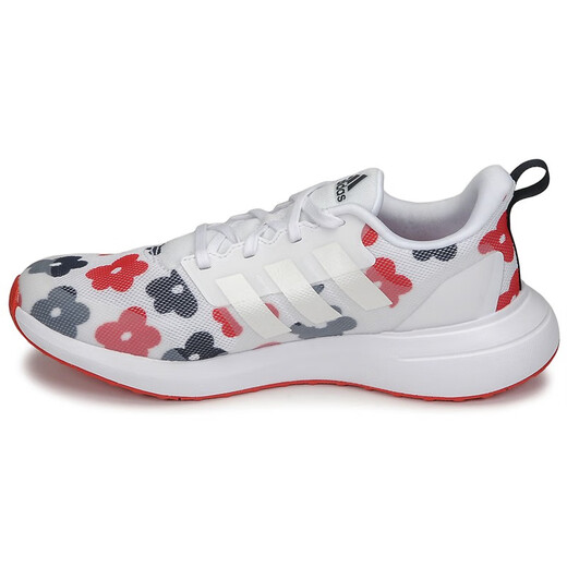 阿迪达斯 （adidas）女童鞋运动休闲鞋轻便系带低帮跑步鞋白色小花2025春夏新款GZ9758 白色小花 30