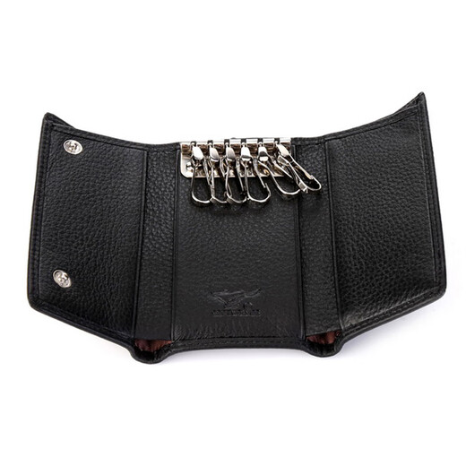 Sept wolf Car Key Pack pour hommes multifonctionnels réel vache vache grande capacité clés de ménage pack de voitures clés pack clés pack de clés