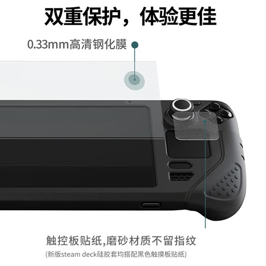 Хорошая ценность SteamDeck Silicone Shrotect Set Steam Deck Handheld Machine Accessories Accessories DW12D Домашняя пленка с высокой четкой пленкой высокой четкости.