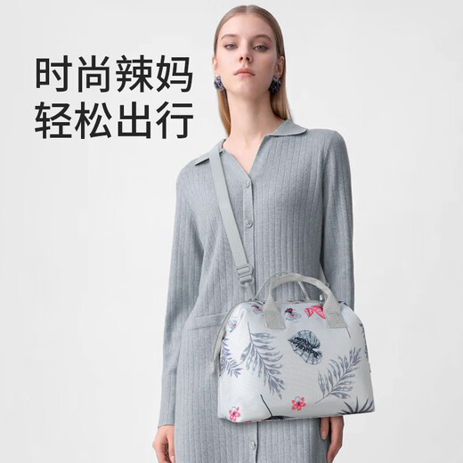 多功能母婴尿布包大容量印花妈咪包牛津布小方包婴幼儿尿片收纳袋 小熊乐园 均码