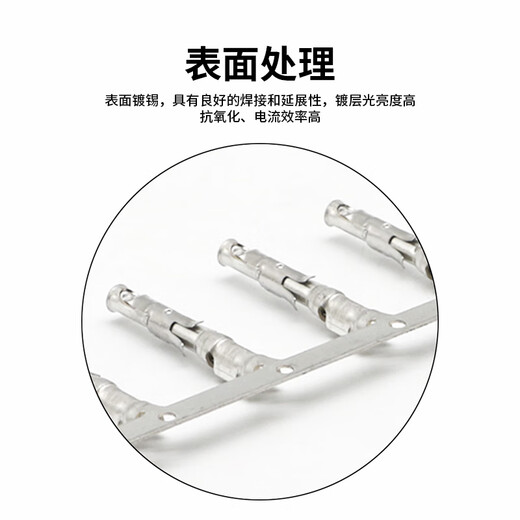 Baye Automotive Connector 1.65 Pin Male Terminal 10 PCS Crimping Range 20-17awg BY-927884-1