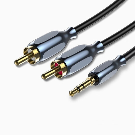 FOSI AUDIO one-to-two audio cable AUX cable 3.5mm to RCA dual Lotus computer mobile phone amplifier speaker audio audio connection cable 3.5mm to RCA 1M