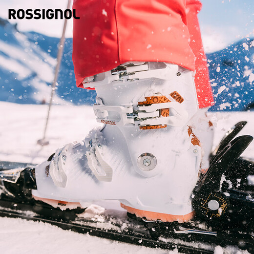 ROSSIGNOL Golden Rooster 25/26 new women's ski boots VIZION series professional in-pipe quick slip-on and take-off snowshoes white - hardness 90 (RBN7210) 36 (230mm)